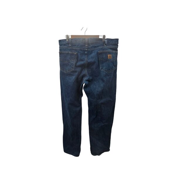 Carhartt Mens Relaxed Fit Straight Leg Denim Jeans Size 40 X 34 Blue - Picture 2 of 7